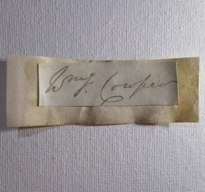 William Cowper-Temple, 1st Baron Mount Temple Autograph, signed 1811-1888, MP UK - Bild 1 von 4