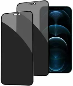 Screen Protector Film Privacy Tempered Glass For iPhone15 14 13 12 11 Pro Max XR - Picture 1 of 12