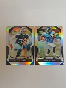 2019 Prizm Football Tennessee Titans Silver Prizm (2) Card Lot In Toploaders - Picture 1 of 6