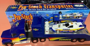 SUNOCO OIL / GAS PRO STOCK TRANSPORTER SEMI Truck W/STOCK CAR 2000 Edition - - Picture 1 of 5