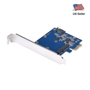 PCI-E auf SATAIII Karte auf mSATA SSD + SATA3.0 Combo Extender Adapter - Bild 1 von 3