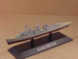 Crucero alemán DAKS36 Karlsruhe hundido después de la invasión de Noruega 1:1250 De Agostini - Imagen 1 de 2