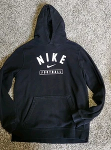 Nike Football Black Hooded Sweatshirt Youth M - Picture 1 of 3