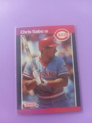 Donruss 1989 - #317 Chris Sabo (RC) Cincinnati Reds Foto 1 de 2