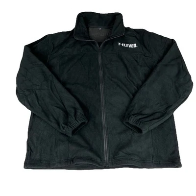 7-Eleven 7-11 Black Fleece Softshell Jacket Employee Uniform Women’s Size XL - Image 1 of 4