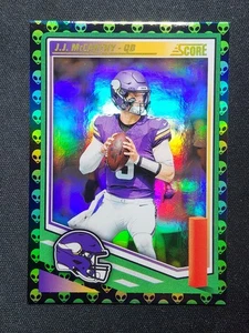 2025 Score JJ McCarthy Extraterrestrial SSP Case Hit - Picture 1 of 2
