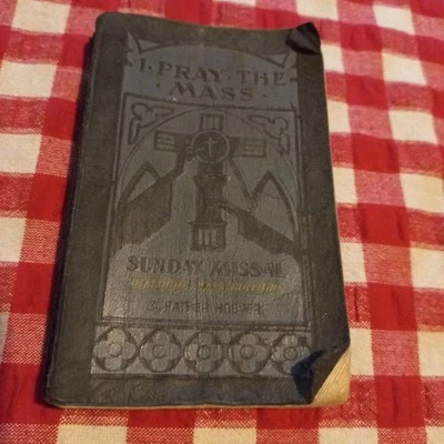 😇 I Pray The Mass Vintage Pb Book Small 1951 Sunday Missal H. Hoever Catholic - image 1 of 4
