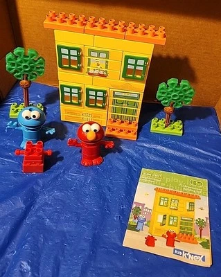 Kid Knex 芝麻街邻里 123 Brownstone Elmo 饼干 不完整 — 第 1/4 张图片