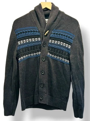 Cárdigan Urban Pipeline Para Hombres Medio Chal Cuello Palanca Botón Abuelo Suéter Foto 1 de 4