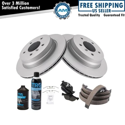 Kit de pastillas de freno y rotor de cerámica trasera para BMW 328i 2007-2012 Foto 1 de 4