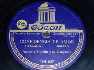 CUBAN 78 rpm RECORD Odeon ANTONIO MACHÍN Y SU CONJUNTO - Picture 1 of 1