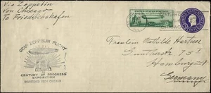 SAVOYSTAMPS-USA-1933 GRAF ZEPPELIN FRIEDRICHSHAFEN-CHICAGO-CENTURY OF PROGRESS - Picture 1 of 2