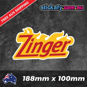 Calcomanía Zinger Divertida Parachoques Ventana Coche Laptop 4x4 KFC Aussie - Imagen 1 de 4