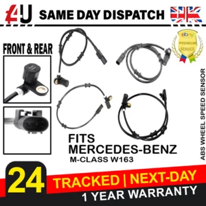 4X sensor de velocidad ABS para MERCEDES-BENZ CLASE M (W163) 1998-2005 delantero y trasero - Imagen 1 de 12