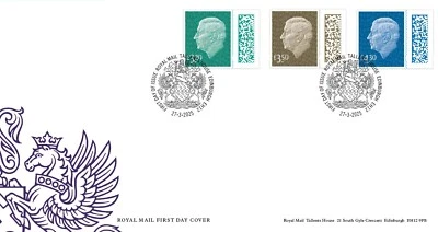 GB 2025 KCIII International Tariff Stamps First Day Cover TH postmark, 27/3/2025 - Image 1 of 4