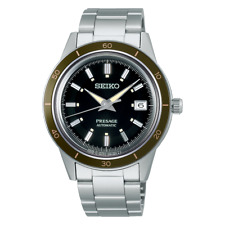 SEIKO PRESAGE SRPG07J1 Style 60’s Series Automatic Black Dial Watch