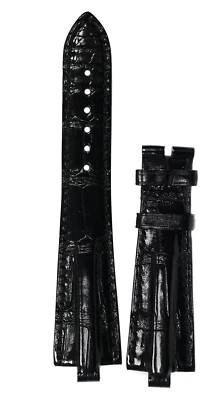 Correa Bvlgari Bulgari Diagono SL35 Caimán Brillante Negra Mediana 22MM x 16MM Foto 1 de 3