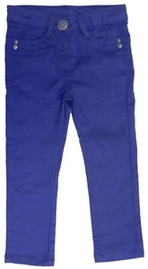 Pantalones de mezclilla azules para niñas 5 bolsillos detalle de lazo en bolsillos traseros niños niños - Imagen 1 de 2