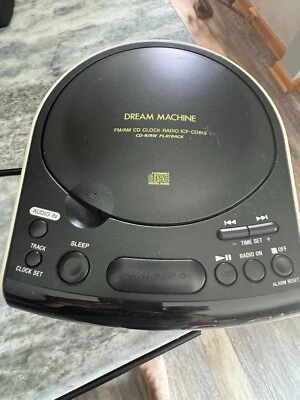 Sony Dream Machine ICF-CD815 FM/AM Radio CD Player Dual Alarm Clock w/ Aux Input - Image 1 of 4