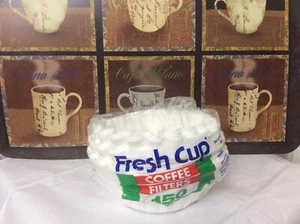 300 Coffee Filters white paper round BASKET style 8 10 12 Fresh Cups lot of 2 - Picture 1 of 4