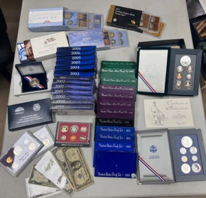 Hugh Estate Lot-Includes Everything You See; Silver & Proof Sets, Prestige Etc 3 - Picture 1 of 11