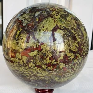 Natürlicher Drachenblut Stein Quarz Kugel Kristallkugel Reiki Heilung 4440G - Bild 1 von 12