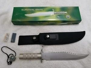 Rostfrei Stainless #15-437M Survival Bowie Knife w/Box/Sheath (Pre-Owned) - Picture 1 of 8