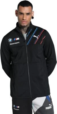 Jaqueta BMW Motorsport PUMA Track zíper completo bolsos com zíper  - Imagem 1 de 4