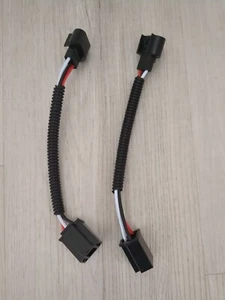 2x H4 9003 To H13 9008 Pigtail Headlight Converter Cable Harness Socket Adapter - Picture 1 of 3