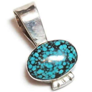 Colgante de piedra de mosaico azul de plata de ley - Imagen 1 de 8