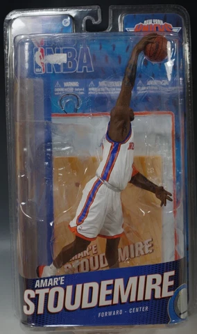 McFARLANE AMAR'E STOUDEMIRE NEW YORK KNICKS SERIES 19 FIGURE NBA BASKETBALL MIB Cover
