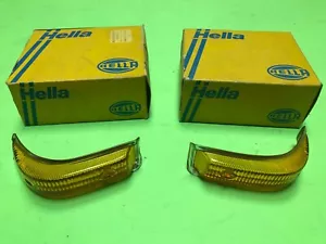 Opel Kadett B 1966-72 Hella Turn Signal Light Lens Set Blinkerglas Genuine NOS - Picture 1 of 12