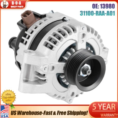 Alternator 13980 For Honda CR-V CRV 2007 2008 2009 2010 2011 2.4L 31100RTA023 # - Image 1 of 4