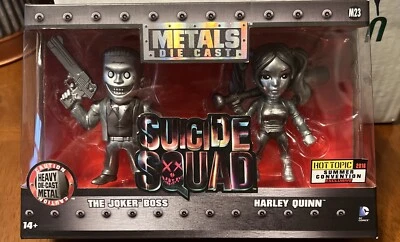 Metals Diecast Suicide Squad JOKER HARLEY QUINN Hot Topic 2016 exclusivo de verano Foto 1 de 4