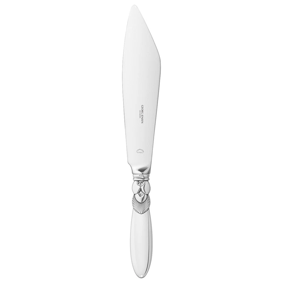 Cuchillo para pastel de plata Georg Jensen - Cactus/Cactus - NUEVO Foto 1 de 1