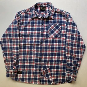 Camisa Vermont Flannel Co Para Hombres XL Azul Rojo LS Cuadros Hecha en EE. UU. Algodón Exterior - Imagen 1 de 11