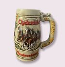 Budweiser Clydesdale Beer Stein Ceramarte Brazil 1980’s Heavy Anheuser Busch for sale