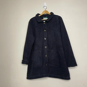 Aventura Fleece Jacket Women's Size Large Navy Soft Cozy Recycled Polyester - Picture 1 of 15