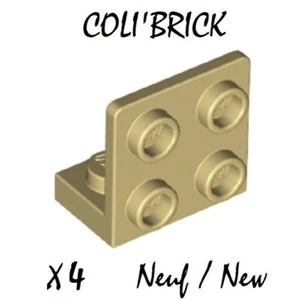 Lego 99207 - 4x Support / Bracket 1x2 2x2 inverted - Beige / tan - New Neuf - Picture 1 of 1