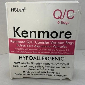 Sears 6-Pack Кеnmоrе Canister Vacuum Bags 53292 Type Q - C HEPA - Bild 1 von 1