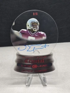 2015 Leaf JAMEIS WINSTON Clear Crystal Red Auto /5 Rookie RC #CC-JW1 - Picture 1 of 2