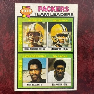 1979 Topps Set JAMES LOFTON ROOKIE PACKERS TEAM CHECKLIST #407 UNMARKED EX-MINT - Picture 1 of 2