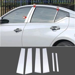 New chrome steel Window Center BC Pillar Cover Trims For Nissan Altima 2019-2024 - Picture 1 of 6