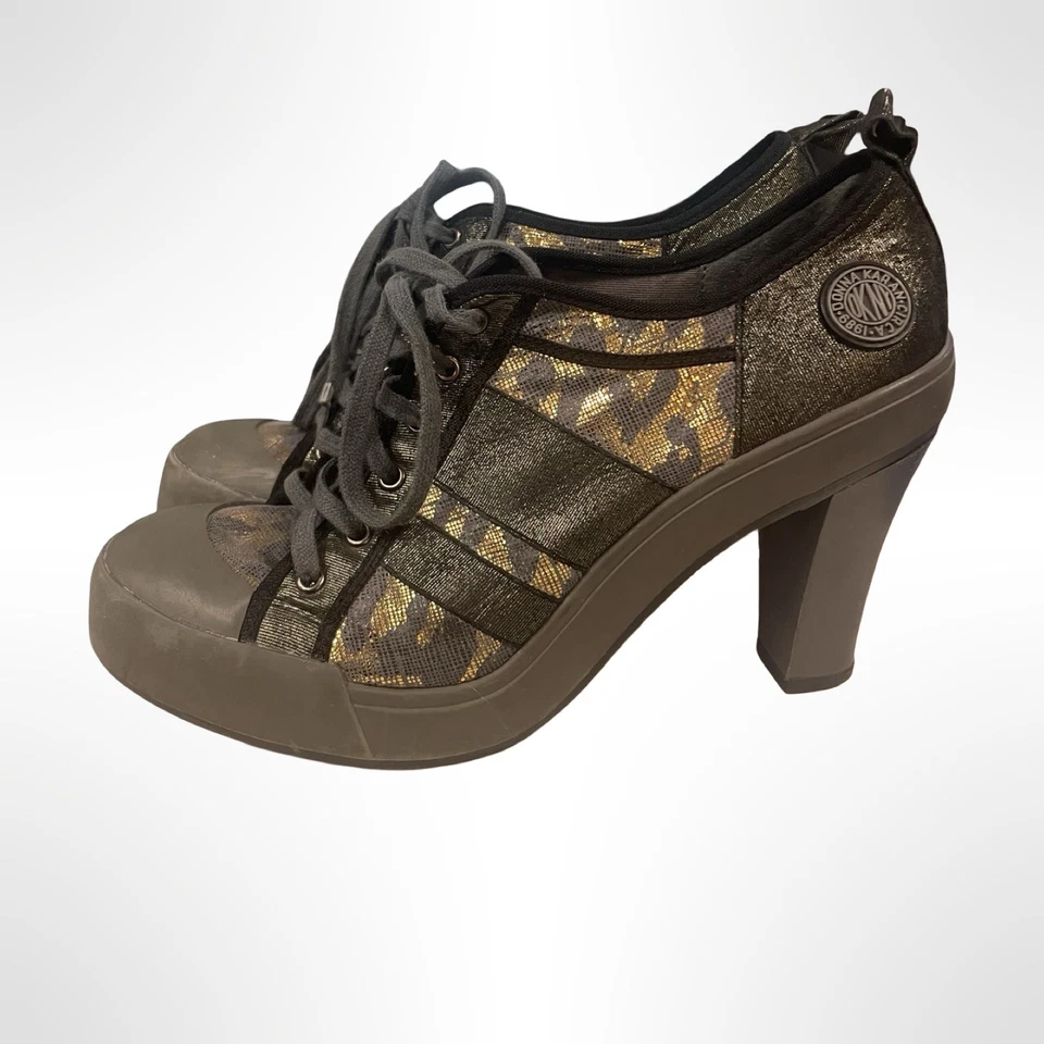 DKNY circa 1998 High Heel Sneakers Late 90’s Vibe Women’s Size 7 - Image 1 of 4