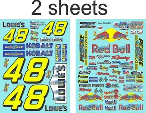 (2) Sheets CLEAR matte VINYL Sticker SHEET 74-R/C MODEL Die-cut-Decals 1/12-1/10 - Picture 1 of 8