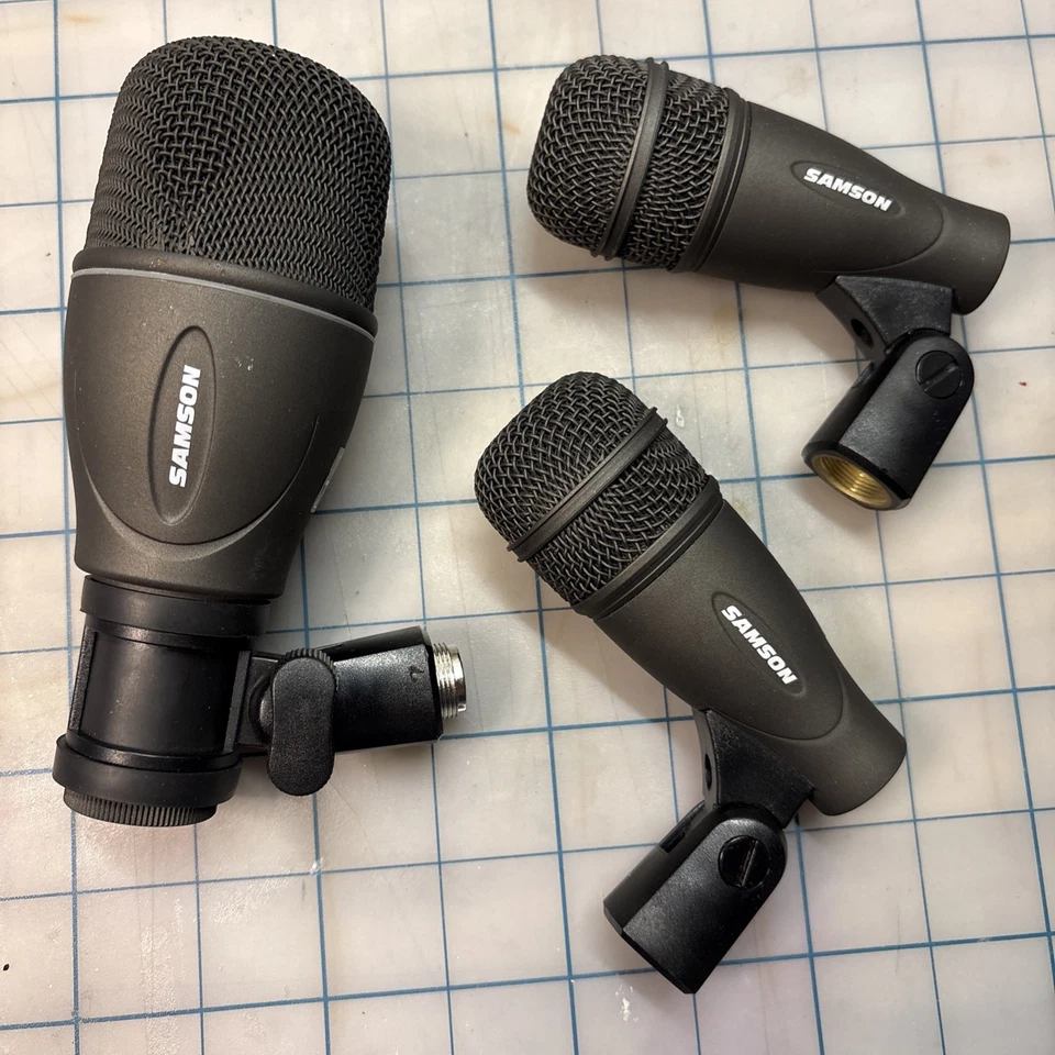 Samson Drum Microphone LOT OF 3: 2-Q72’s, 1-Q71 with Mount Clip - Image 1 of 4