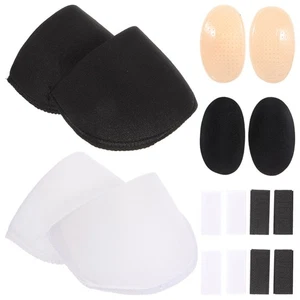 4 Pairs Padded Shoulder Artifact Miss Pads for Women Suit Soft Sponge - Picture 1 of 12