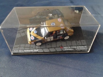 MODELLINO SCALA 1/43 LANCIA DELTA INTEGRALE RALLY ELPA HALKIDIKIS 1988 TABATON - Immagine 1 di 2