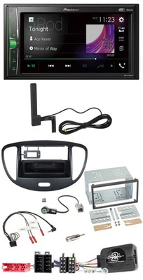 Pioneer MP3 DAB Lenkrad 2DIN Bluetooth Autoradio für Hyundai i10 2009-2013 schwa - Bild 1 von 4