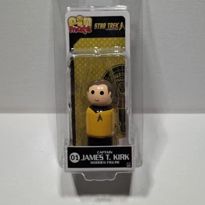 Pin Mate #01 Star Trek Captain James T Kirk Wooden Figure - Picture 1 of 3